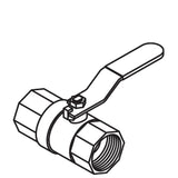 BRASS BALL VALVE, 1 1/4'' THREADED