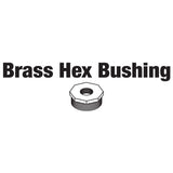 HEX BRASS BUSHING, 1 1/4''  X 3/4''