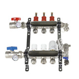 Manifolds, 1/2" PEX, 3 Loop Set, Stainless